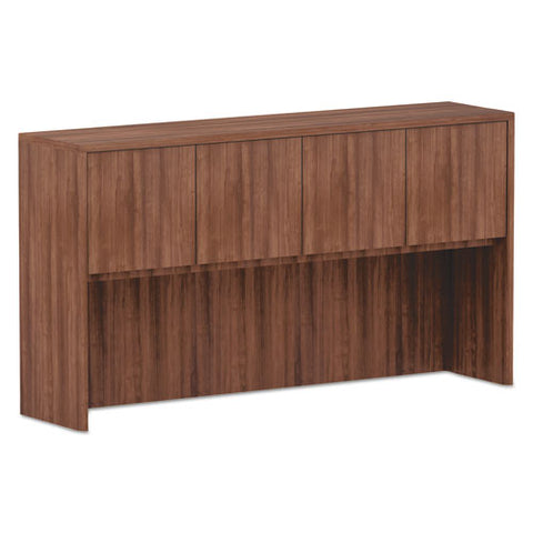 Image of Alera Valencia Series Hutch, 3-comp, 64.75w X 15d X 35.38h, Modern Walnut