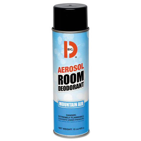 Image of Aerosol Room Deodorant, Mountain Air Scent, 15 Oz Can, 12/box