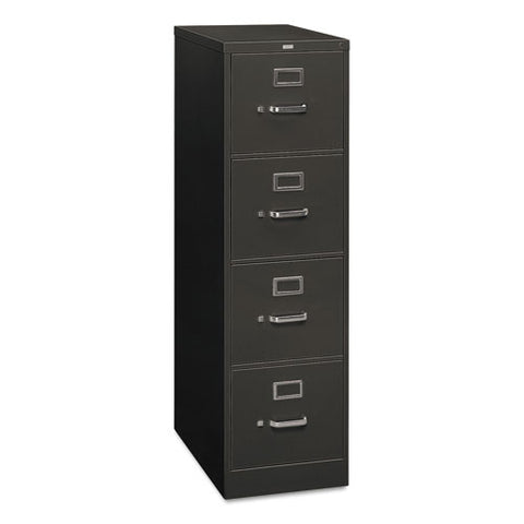 Image of 310 Series Four-drawer Full-suspension File, Letter, 15w X 26.5d X 52h, Charcoal