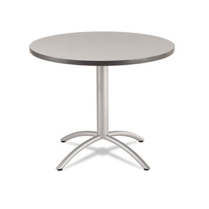 Caféworks Table, 36 Dia X 30h, Gray/silver