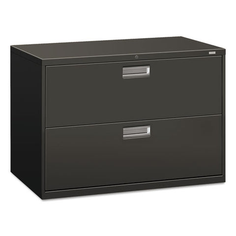 Image of 600 Series Two-drawer Lateral File, 42w X 18d X 28h, Charcoal