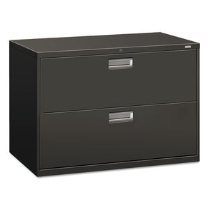 600 Series Two-drawer Lateral File, 42w X 18d X 28h, Charcoal