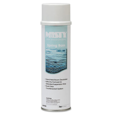 Image of Handheld Air Deodorizer, Spring Rain, 10 Oz Aerosol, 12/carton