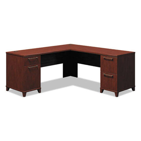 Image of Enterprise Collection 72w X 72d L-desk Pedestal Only, 70.13w X 70.13d X 29.75h, Harvest Cherry, Box 1 Of 2