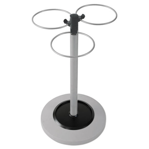 Image of Flower Umbrella Stand, 13.75w X 13.75d X 25.5h, Black/silver