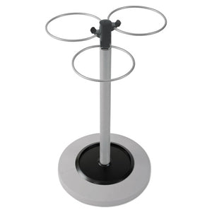 Flower Umbrella Stand, 13.75w X 13.75d X 25.5h, Black/silver