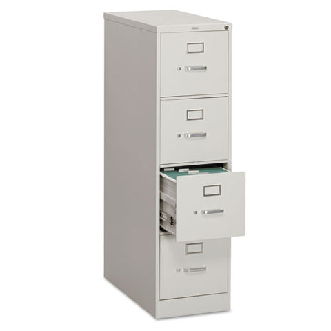 Image of 310 Series Four-drawer Full-suspension File, Letter, 15w X 26.5d X 52h, Light Gray