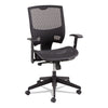 Alera Epoch Series Suspension Mesh Multifunction Chair, Supports Up To 275 Lbs, Black Seat/black Back, Black Base