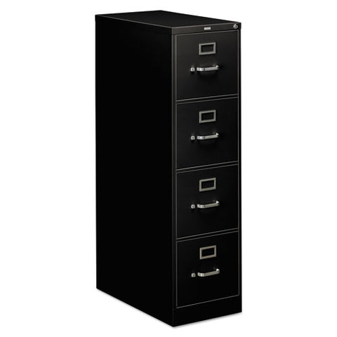 Image of 310 Series Four-drawer Full-suspension File, Letter, 15w X 26.5d X 52h, Black