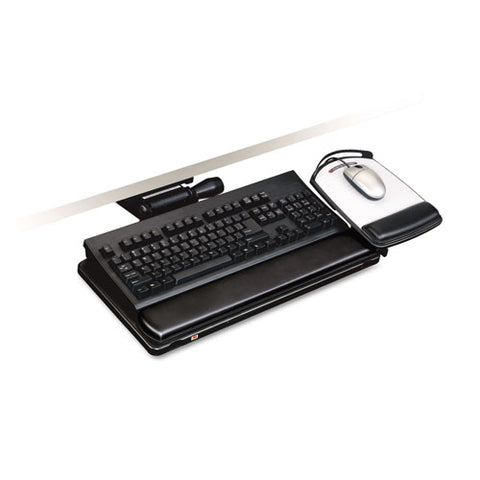 Image of Easy Adjust Keyboard Tray, Highly Adjustable Platform, 23" Track, Black