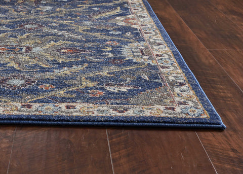 Image of 5 x 7 Ft Polypropylene Royal Blue Area Rug