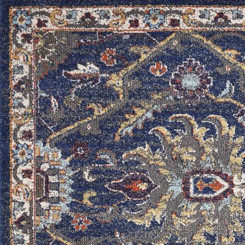 Image of 5 x 7 Ft Polypropylene Royal Blue Area Rug