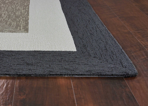 Image of 5 x 7 UV treated Polypropylene Charcoal Area Rug