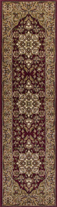 5 x 7 Polypropylene Red or Beige Area Rug