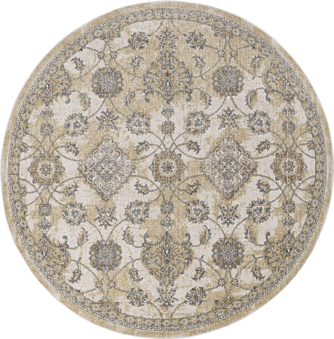 Image of 27" X 90" Ivory Sand Wool Rug