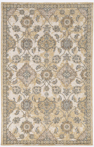 Image of 27" X 90" Ivory Sand Wool Rug