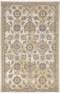 27" X 90" Ivory Sand Wool Rug