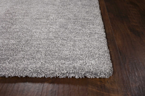 Image of 27" X 45" Polyester Grey Heather Area Rug