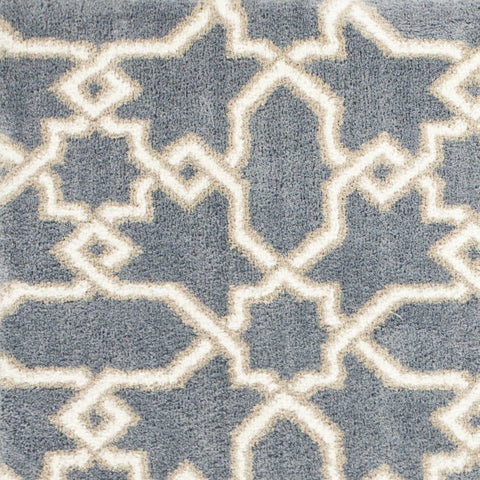 Image of 5 x 7 Microfiber Slate Blue Area Rug