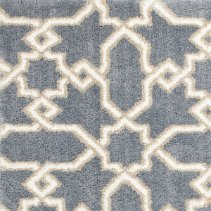 5 x 7 Microfiber Slate Blue Area Rug