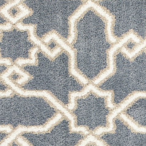 Image of 5 x 7 Microfiber Slate Blue Area Rug