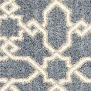 5 x 7 Microfiber Slate Blue Area Rug