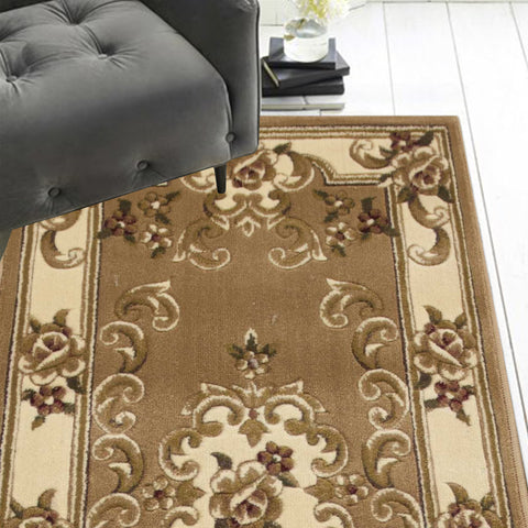 Image of 2 x 7 Runner Polypropylene Beigeor Ivory Area Rug