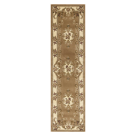 Image of 2 x 7 Runner Polypropylene Beigeor Ivory Area Rug