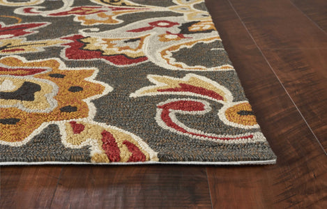 5 x 7 6" UV treated Polypropylene Taupe Area Rug