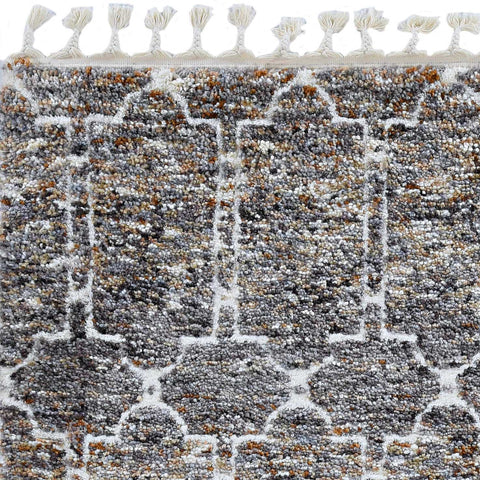 Image of 63" X 91" Mocha Polyester Rug