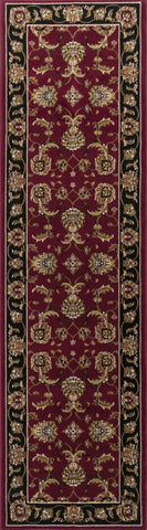 Image of 5 x 7 Polypropylene Red or Black Area Rug