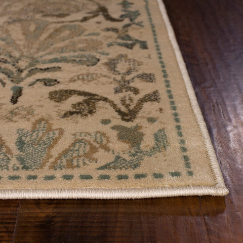 Image of 2 x 7 Runner Polypropylene Ivory Area Rug