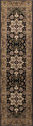 Image of 5 x 7 Polypropylene Black or Beige Area Rug