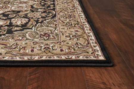 5 x 7 Polypropylene Black or Beige Area Rug