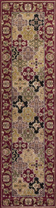 2 x 7 Runner Polypropylene Red Area Rug