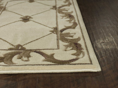 3 x 5 Polypropylene Ivory Area Rug