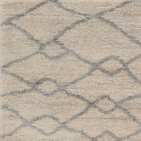 Image of 5 x 7 Polypropylene Ivory or Grey Area Rug