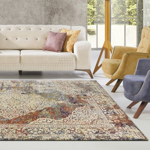 5 x 7 Ft Polypropylene Multi Area Rug