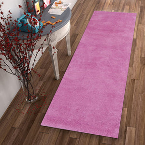 2 x 7 Runner Polyester Hot Pink Area Rug