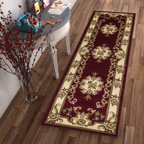 Image of 2 x 7 Runner Polypropylene Redor Ivory Area Rug