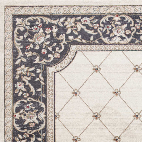 Image of 3 x 5 Polypropylene Ivory or Grey Area Rug