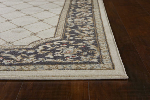 Image of 3 x 5 Polypropylene Ivory or Grey Area Rug