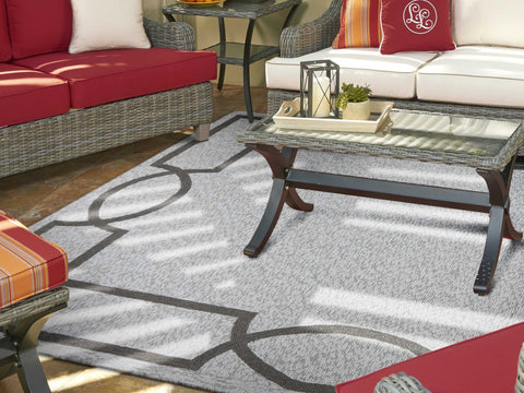 Image of 5 x 7 UV treated Polypropylene Oatmeal Area Rug