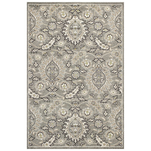 6 x 9 UV treated Polypropylene Grey Area Rug