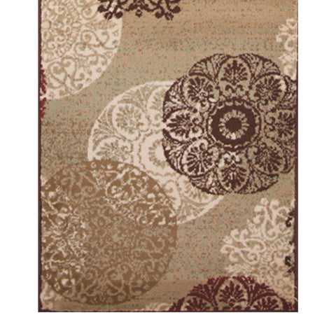 Image of 2 x 7 Runner Polypropylene Sand Area Rug