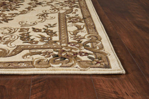 Image of 60" X 84" Ivory Wool or Jute Rug