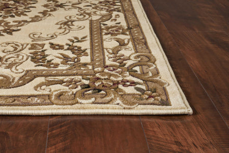 60" X 84" Ivory Wool or Jute Rug