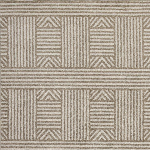 Image of 6 x 9 UV treated Polypropylene Beige Area Rug