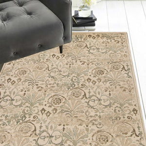 3 x 5 Polypropylene Ivory Area Rug