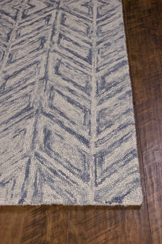 Image of 5 x 7 Wool Blue Area Rug